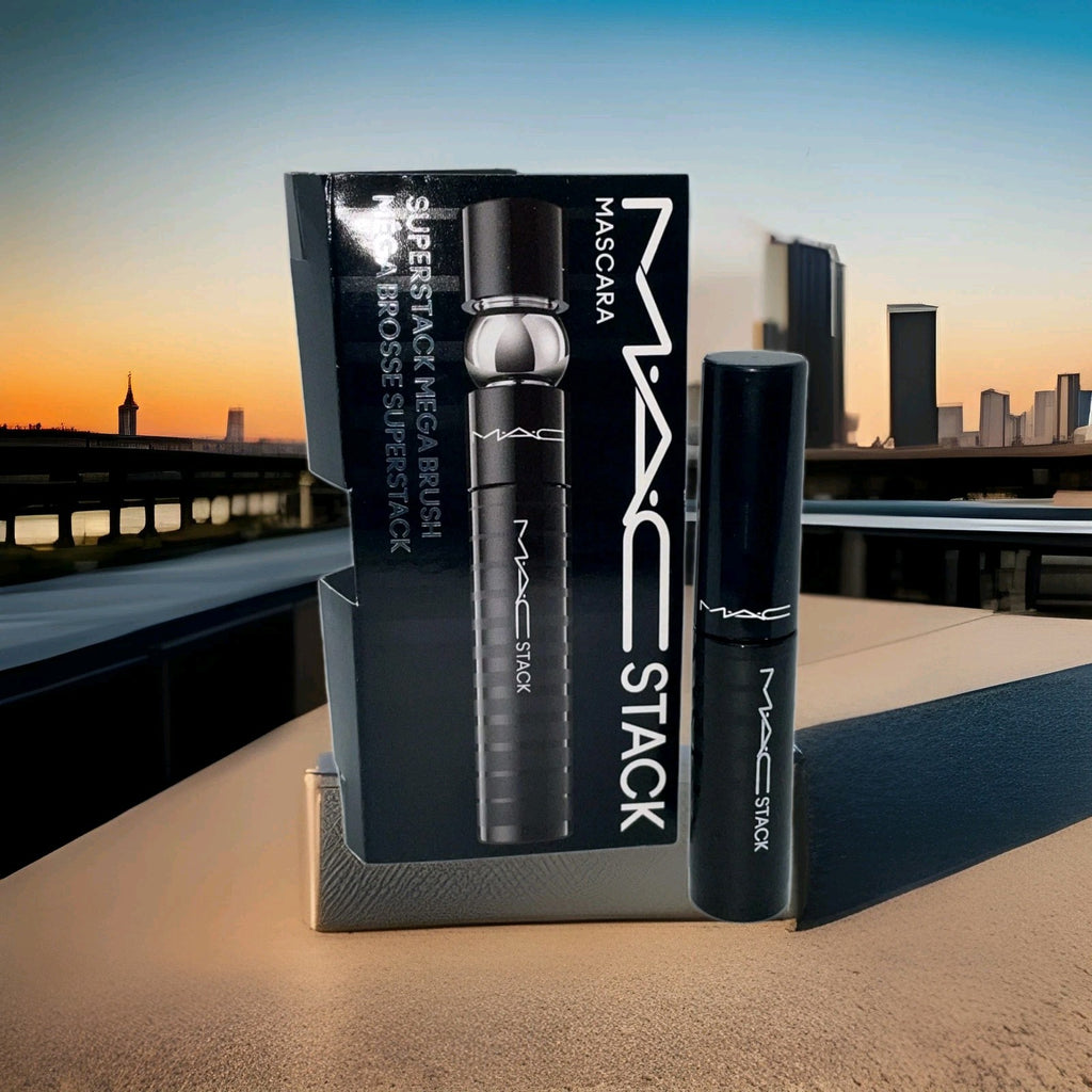 MAC Stack Mascara Superstack Mega Brush Black Mascara .1 oz./ 3 ml NEW Mini Size0