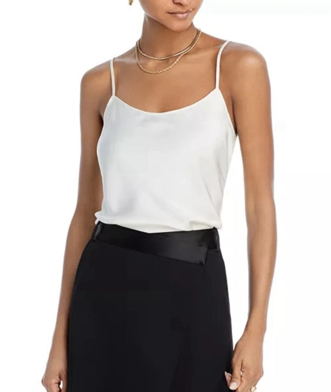 Derek Lam 10 Crosby $195 Becca Spaghetti Strap Cami Size 14 in Ivory NWT0