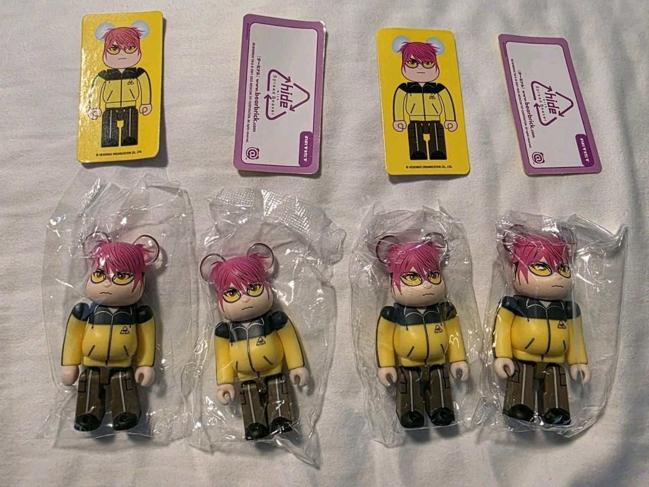 Lot Of 4 Be@Rbrick Series 50 Artist Hide With Spread Beaver Bearbrick Bundle0