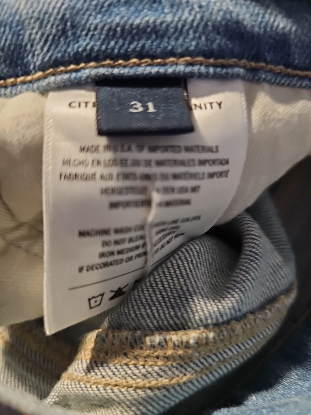 Citizens of Humanity Isola Cropped Boot Jeans SZ 31 IN Pixie Anthropologie NWOT7