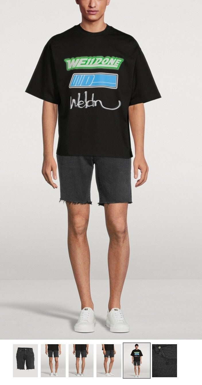 NWT Citizens Of Humanity The Adler Shorts Men's 32 Sutton Distressed SHORT Blk3