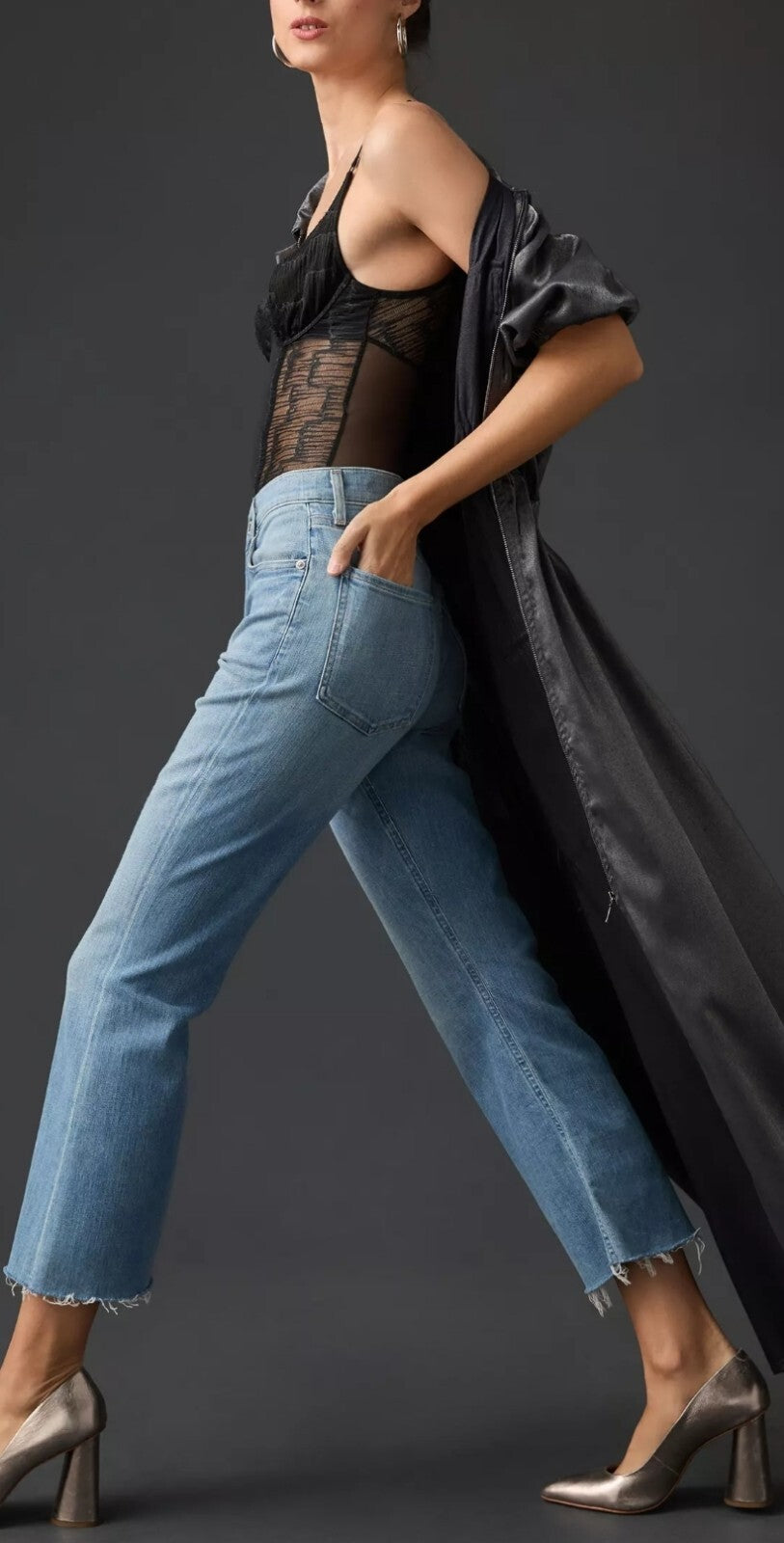 Citizens of Humanity Isola Cropped Boot Jeans SZ 33 IN Pixie Anthropologie NWOT3