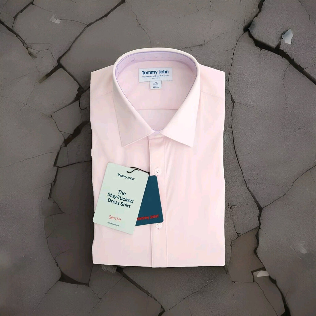 Tommy John Men's Dress Shirt, Stay-Tucked Button-up Down Long Sleeve Sz 17 36/370