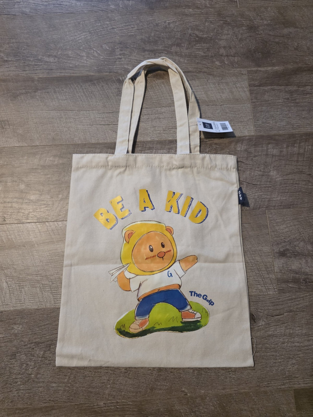 Rare! Gap Logo Tote Bag Be A Kid - NOT RELEASED IN US - CANVAS BE A KID NWT 0