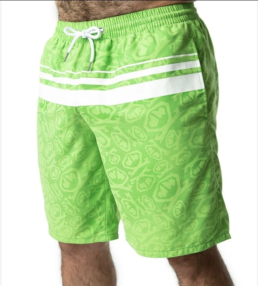 Gay Interest NASTY PIG Reveal Board Shorts  XL Neon Green BRAND NEW! 1