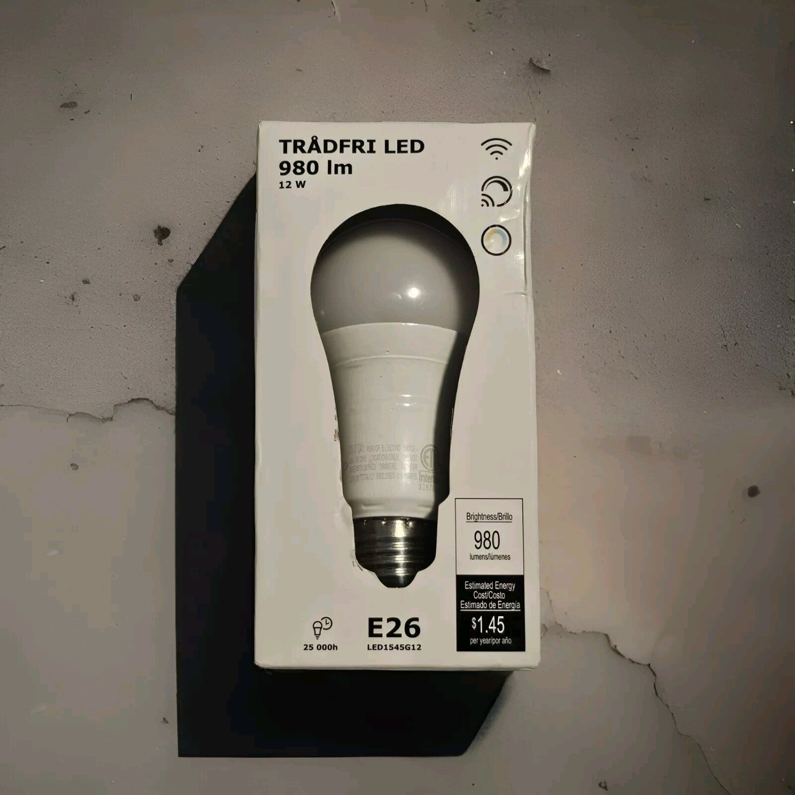 IKEA TRADFRI LED 980 Lumen 12 w E26 Light Bulb wireless dimmable0