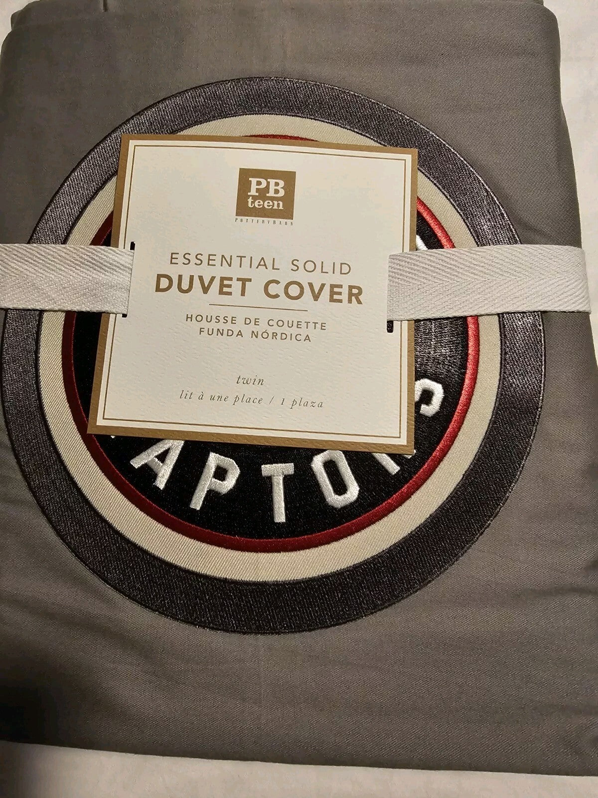 Pottery Barn Teen NBA Basketball Toronto Raptors Duvet Twin & 1 sham NWT1