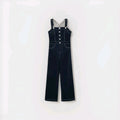 NWT Habitual Kid Girls Blue w/White Thread Overalls Size 16 Nieman Marcus 0