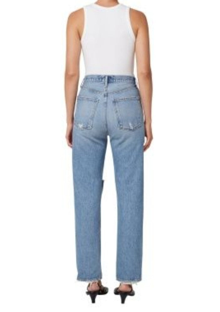 NWT AGOLDE Pinch Waist 90s High Rise Straight Jean Rule Size 27 A154E-12061
