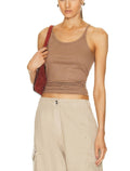 Agolde Womens Cali Tank Top White Small Ribbed Minimalist A7206-1416* See Descri0