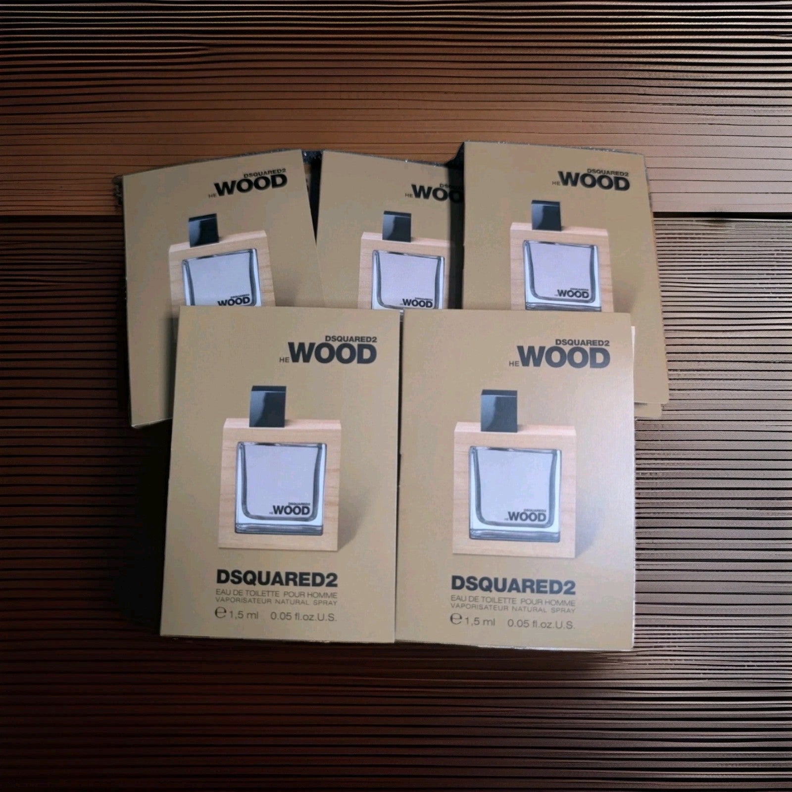 Dsquared2 He Wood Eau de Toilette Cologne 1.5ml Sample. Pack Of 50