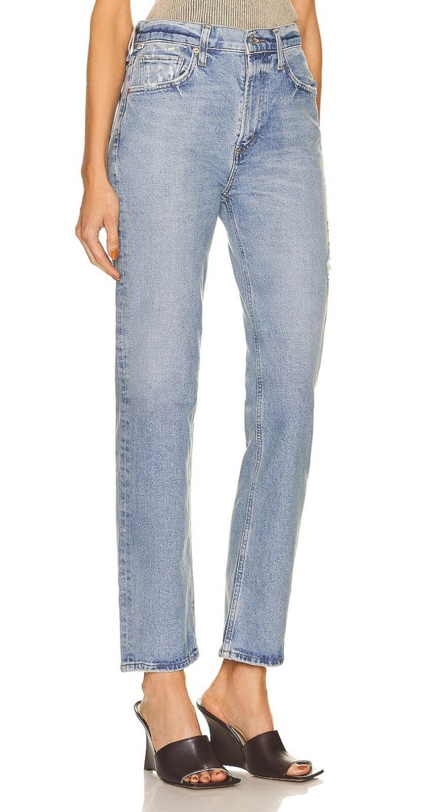 $228 Citizens of Humanity Daphne High Rise Stovepipe Jeans In BYTHE Sz 27 NWT 1