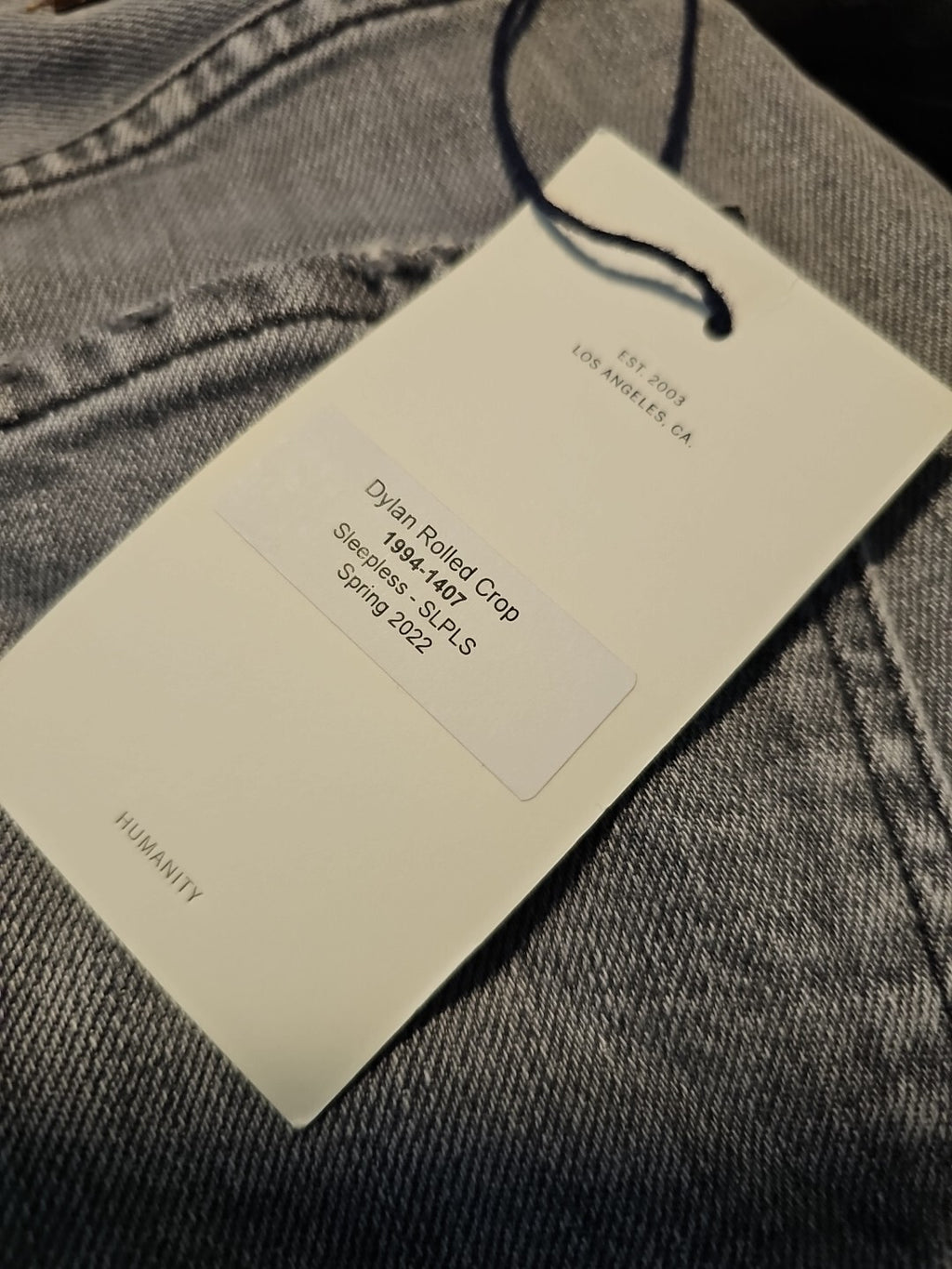 Citizens of Humanity Dylan Rolled Crop Jeans in Sleepless Sz 27 Gray COH 4