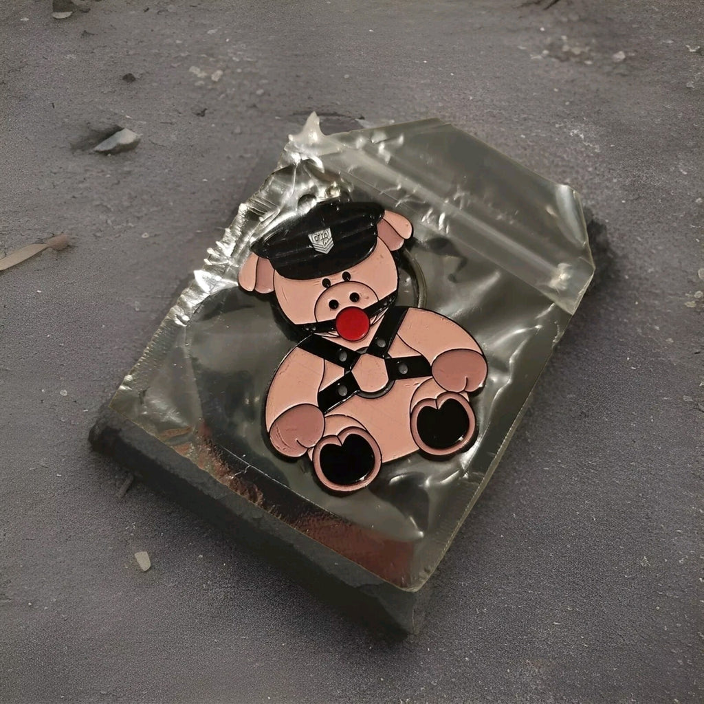 NWT Fort Troff Pig W Gag Key Chain Medal Gay Intrest  Keychain 1