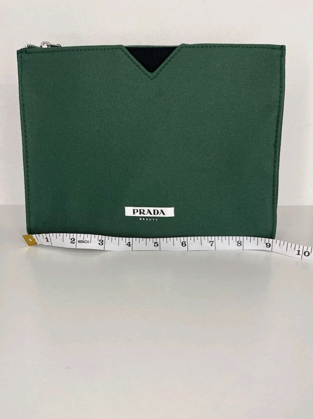 NWT Prada Beauty Travel Cosmetics Pouch New Forest Green2