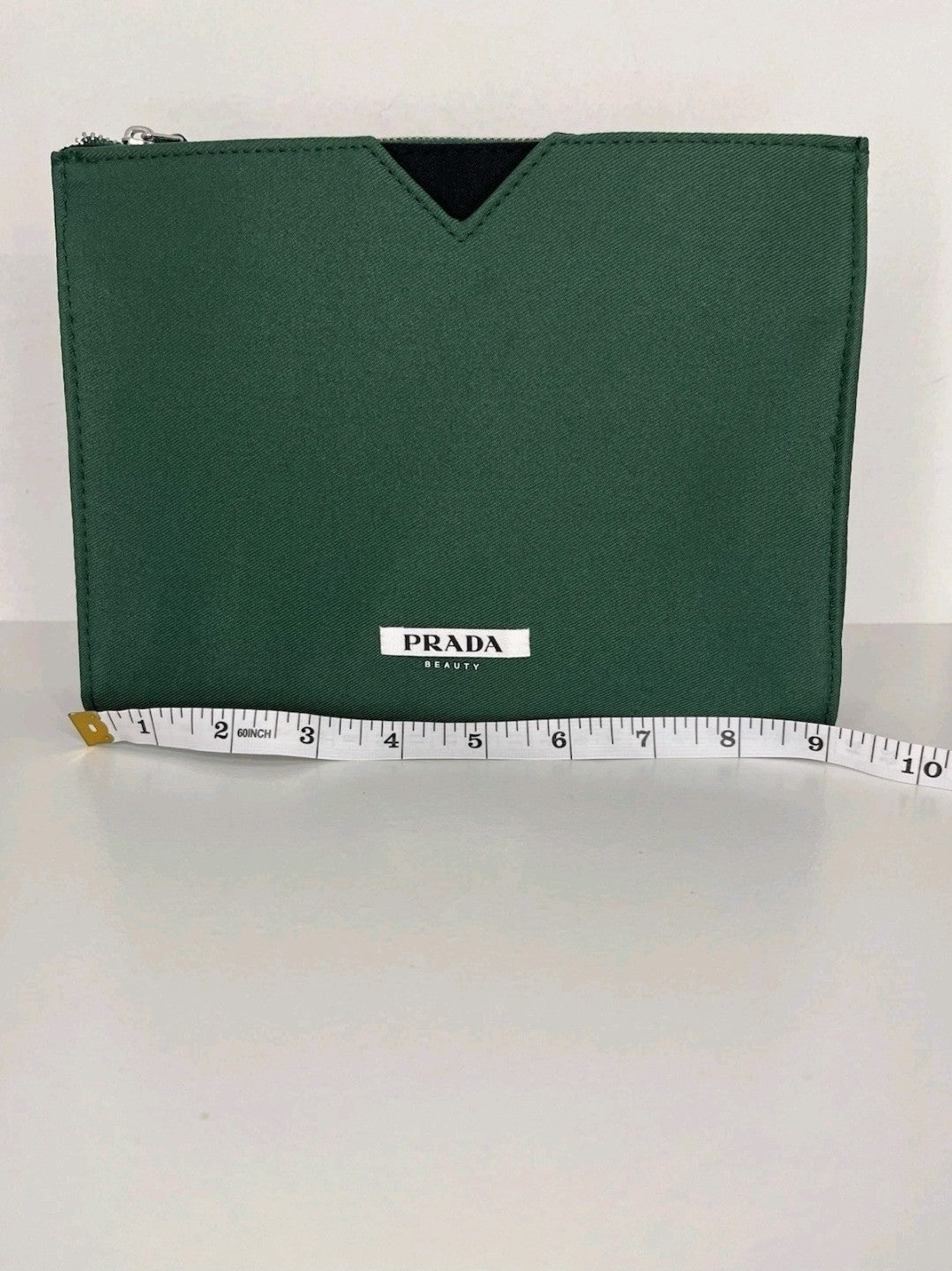 NWT Prada Beauty Travel Cosmetics Pouch New Forest Green2