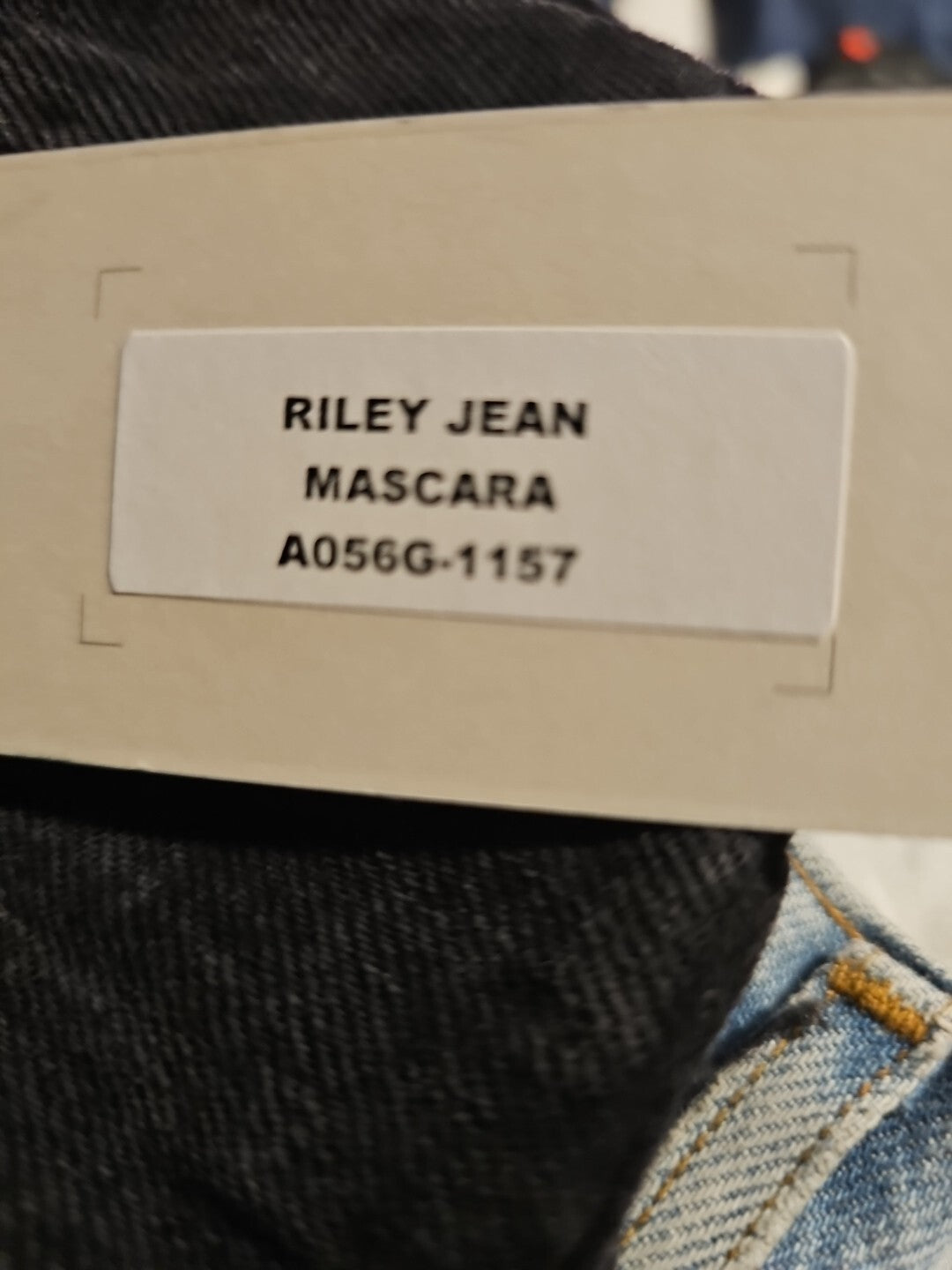 $ 198 AGOLDE Riley High Rise Straight Crop Jeans in Mascara Blk Sz 27 A056G-11574