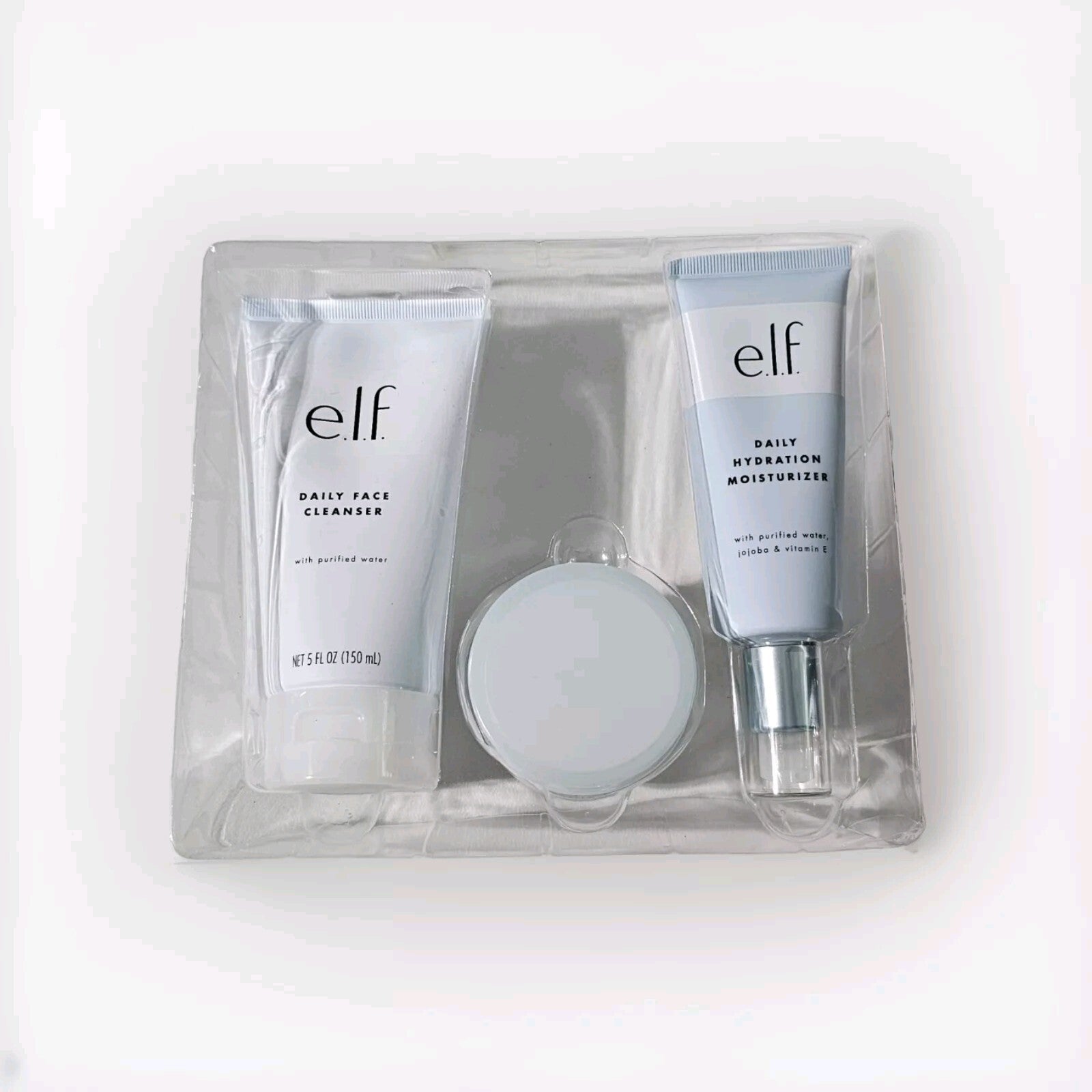 e.l.f. Elf 3 Piece Skincare Set Moisturizer Cleanser & Eye Cream - No Box 0