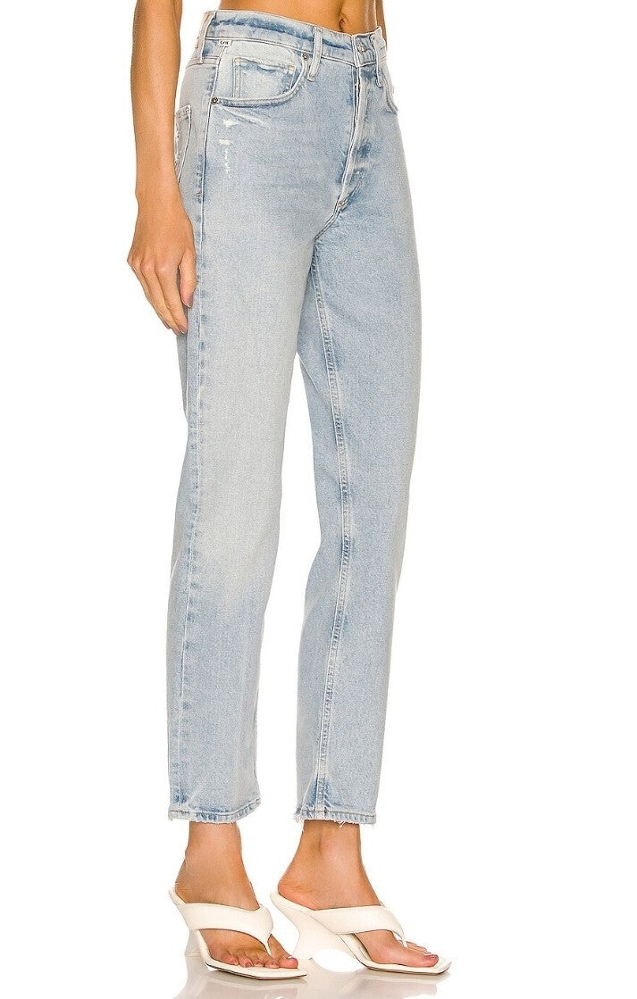 NWT CITIZENS OF HUMANITY Sabine High Rise Straight Leg Jeans Denim sz 27 GOOP1