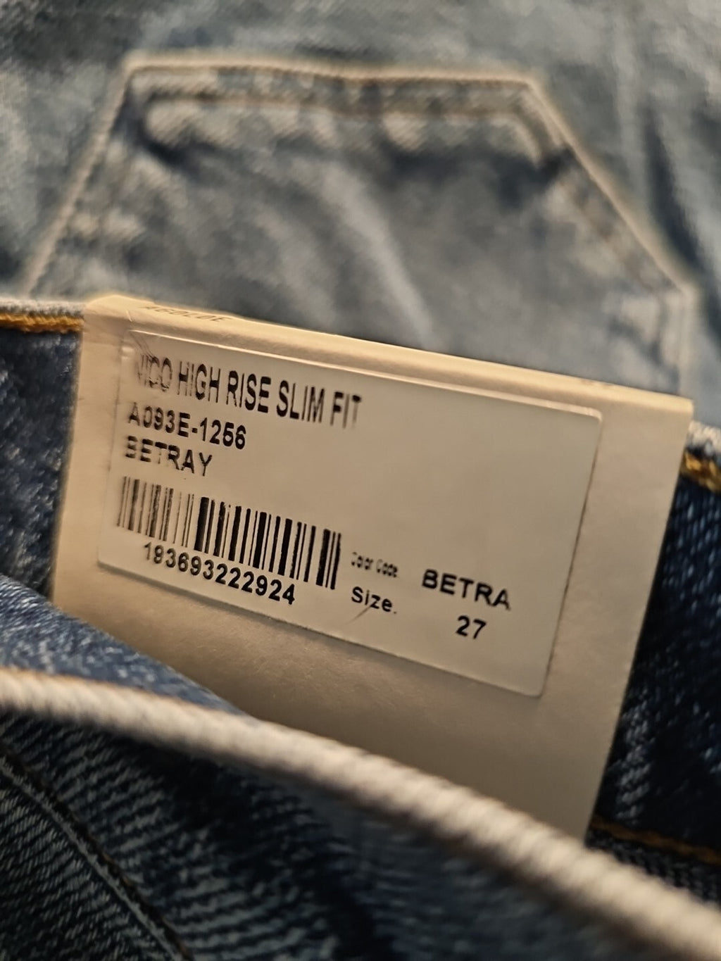 $198 NWT AGOLDE Nico High Rise Slim Fit Jeans Sz 27 Betray A093E-1256 4