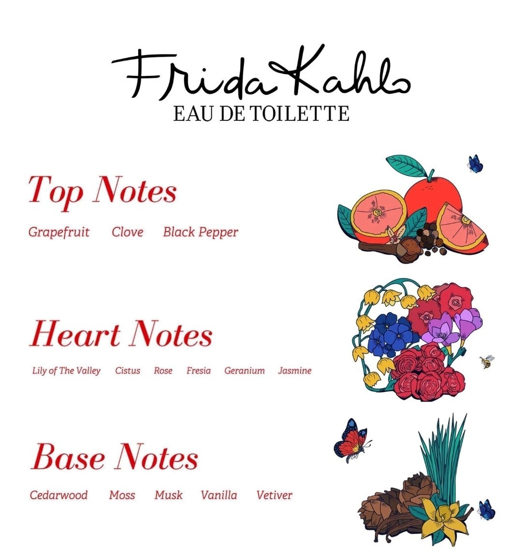 FRIDA KAHLO Eau De Toilette EDT Spray PERFUME Frangrance Red NIB NEW 100ml 3.4 1