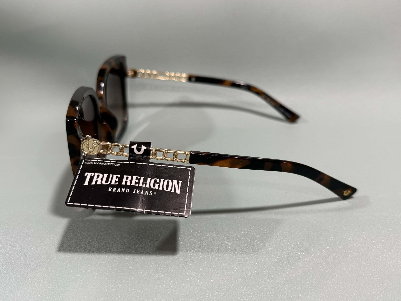 New Original TRUE RELIGION Eye Sunglasses Tinted / Gold Accent TR93103 NWT 2