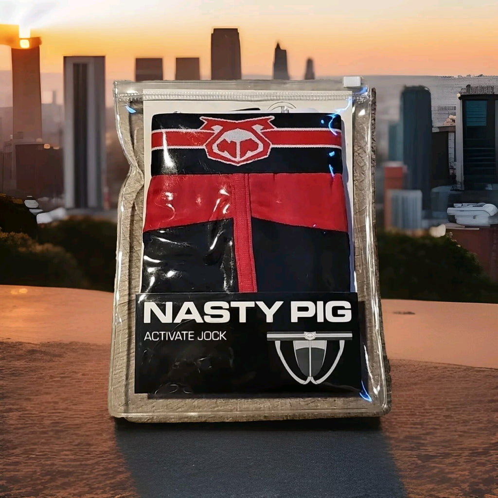 NWT Nasty Pig Activate Jock Strap- Size XL Red/ Black GAY INTEREST  Jockstrap0