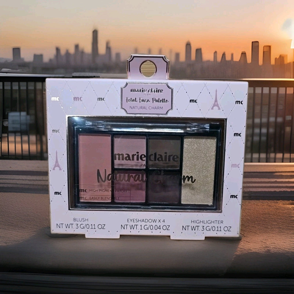 Marie Claire Total Face Palette (Natural Charm) Blush,Eyeshadow, Highlighter 0