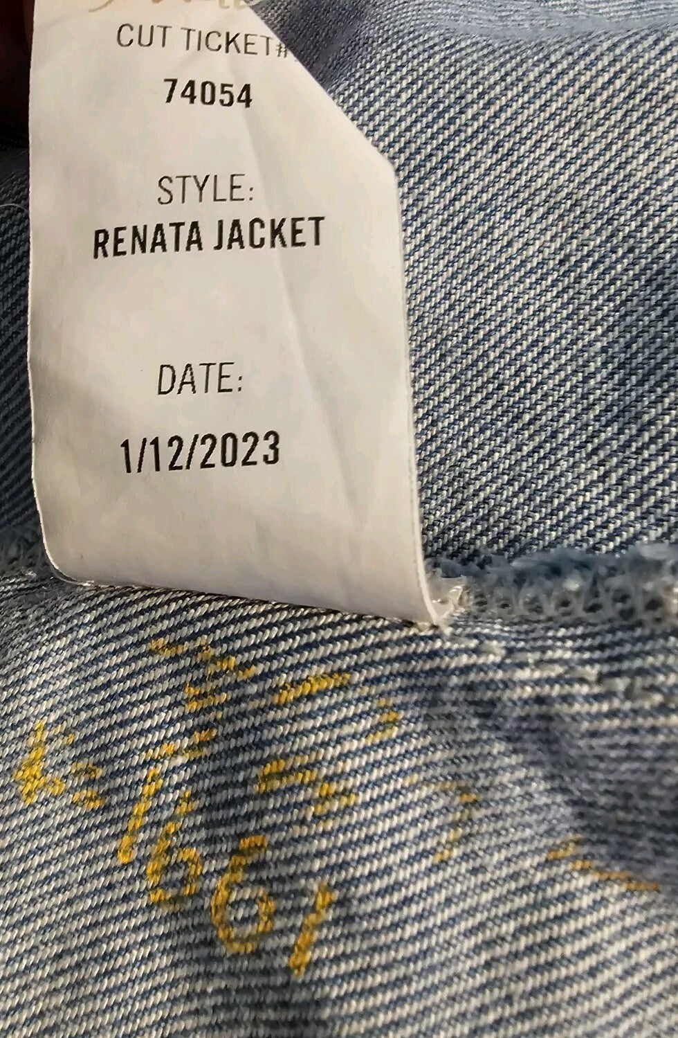 New Citizens of Humanity Renata Jacket Sz Sm Sample - Not Produced - NWOT4