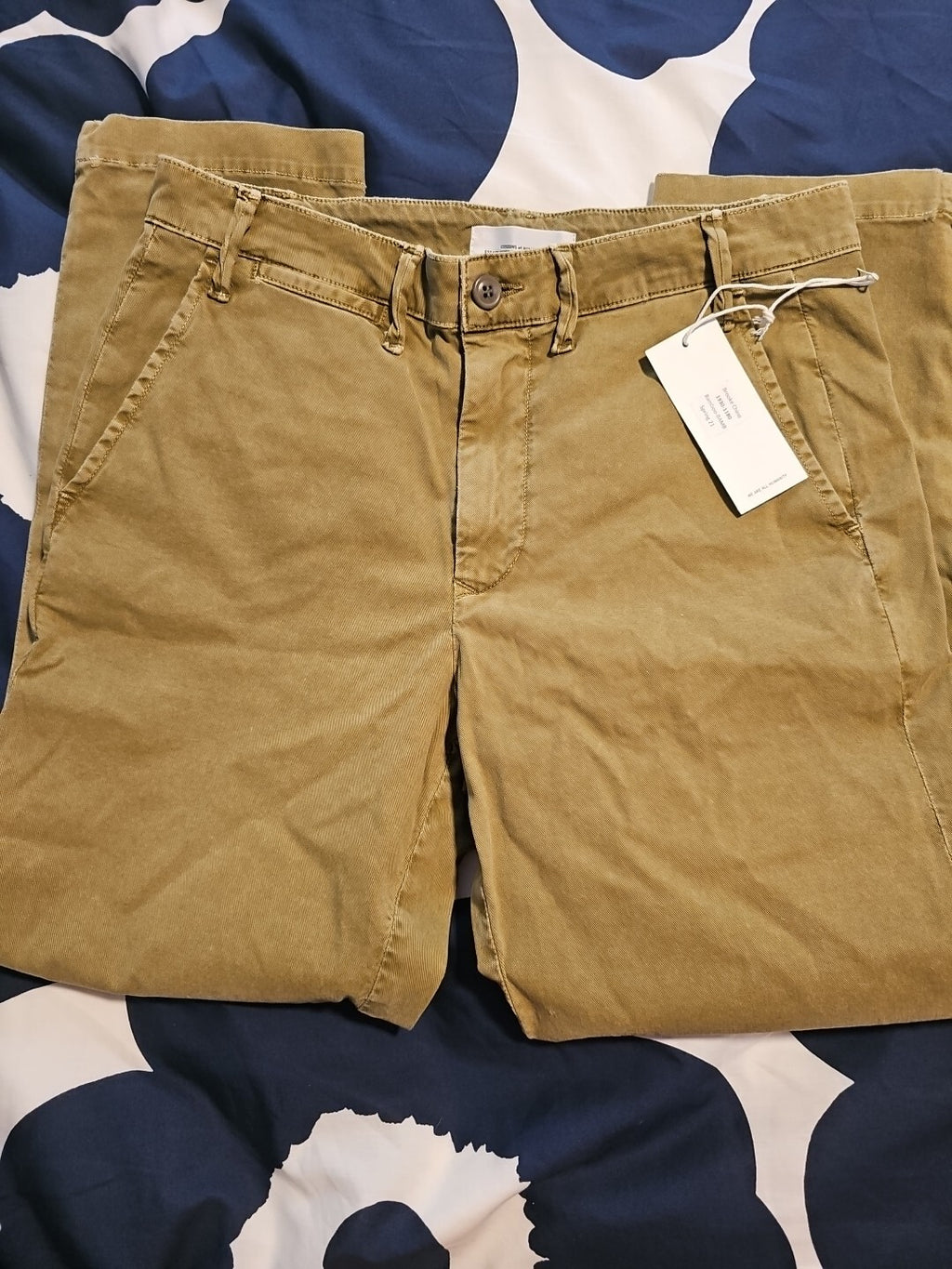 NEW CITIZENS OF HUMANITY Brooke Chino Sz 27 Pant Bamboo 1930-1180 Green 1