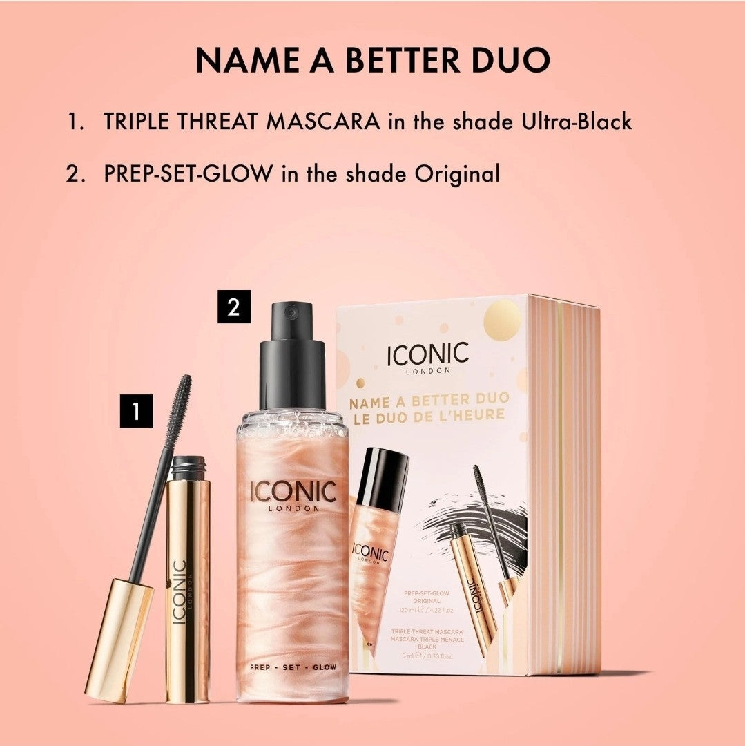 Name a Better DUO Gift Set | Includes Triple Threat Mascara and Prep-Set-Glow...2