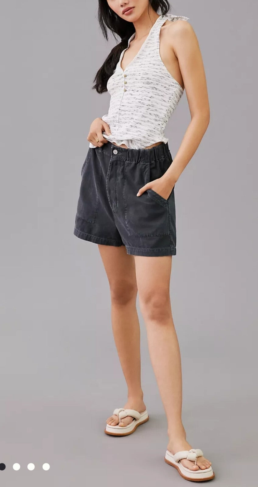 Anthropologie Citizens of Humanity COH High Rise Essa Short Blk 2015-1418 Sz 272
