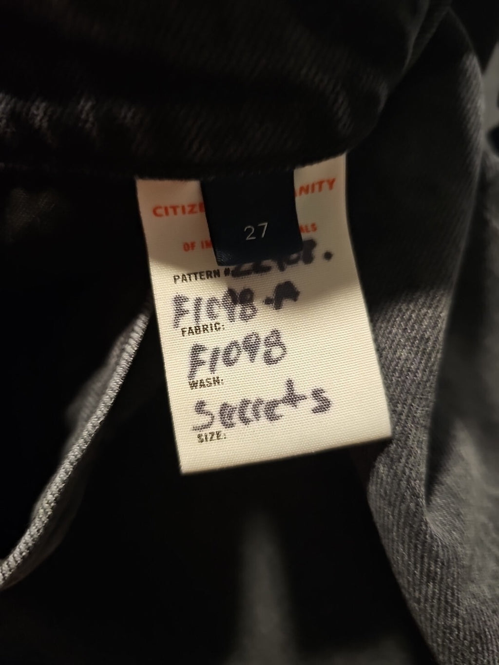 Citizens of Humanity Jolene High Rise Vintage Slim Secrets Sz 27 $218 Black2