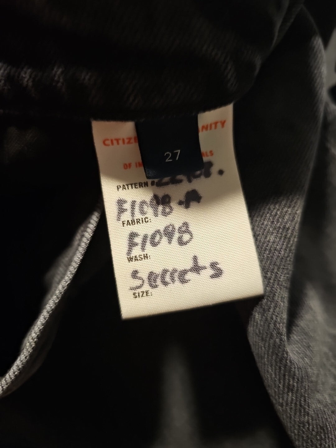 Citizens of Humanity Jolene High Rise Vintage Slim Secrets Sz 27 $218 Black2
