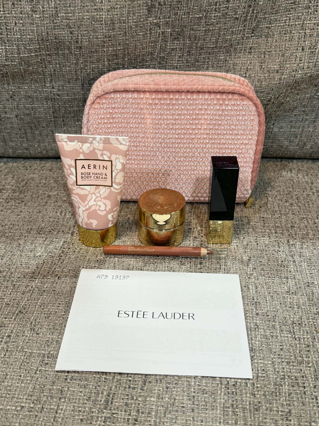 Estee Lauder Re-Nutriv AERIN Double Wear Pure Color Envy 5 Pc Gift Set New Creme1