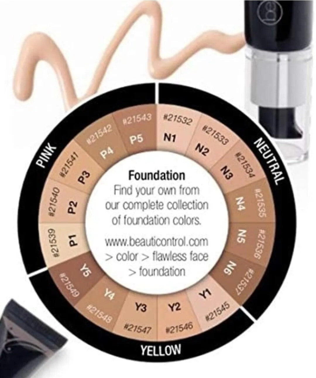 Beauticontrol Perfecting Wet Dry Finish CL Porcelain Beige* 6066 •NEW• P1 Founda5