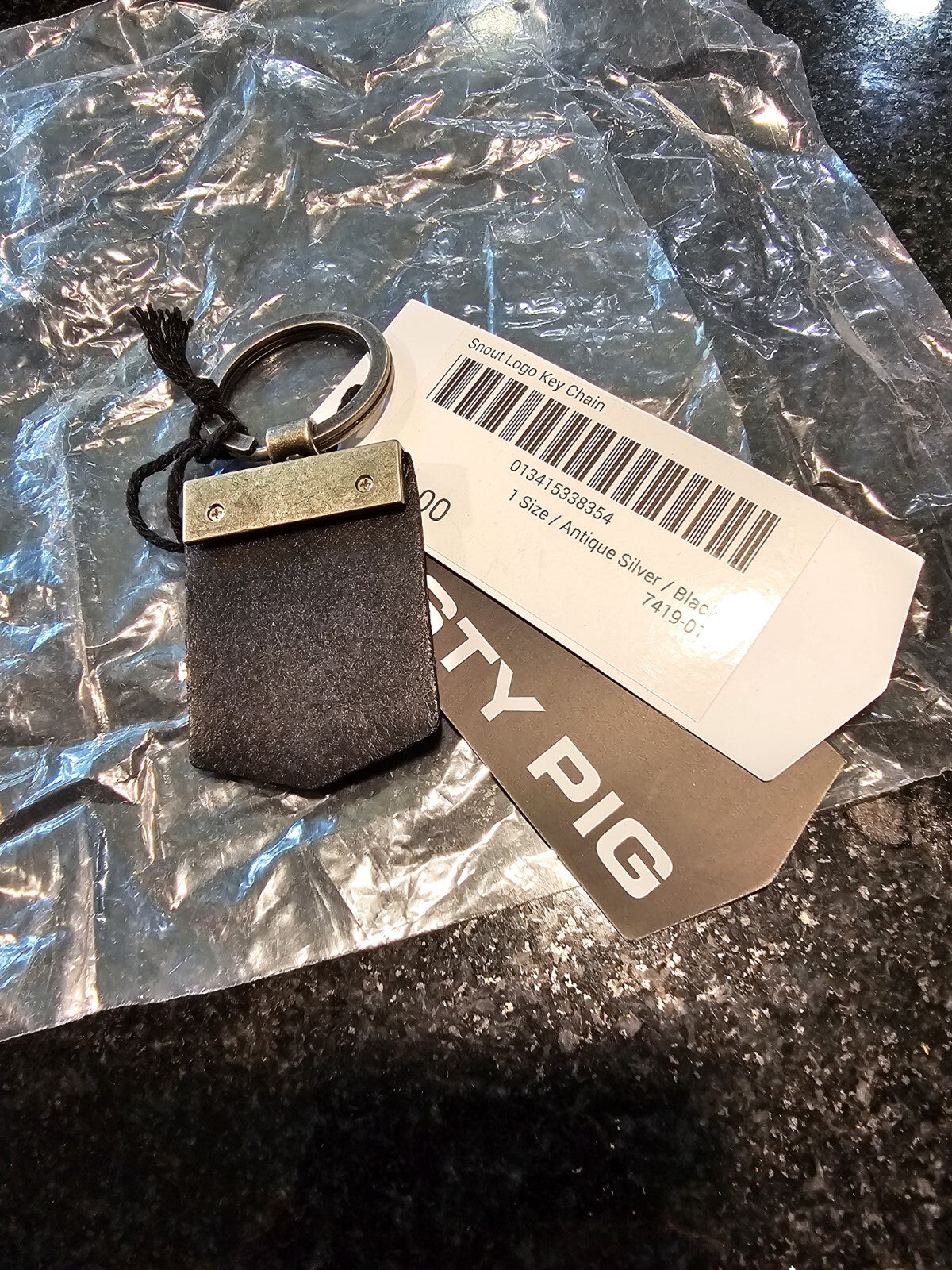 NWT Nasty Pig Snout Key Chain Black Gay Intrest  Keychain2