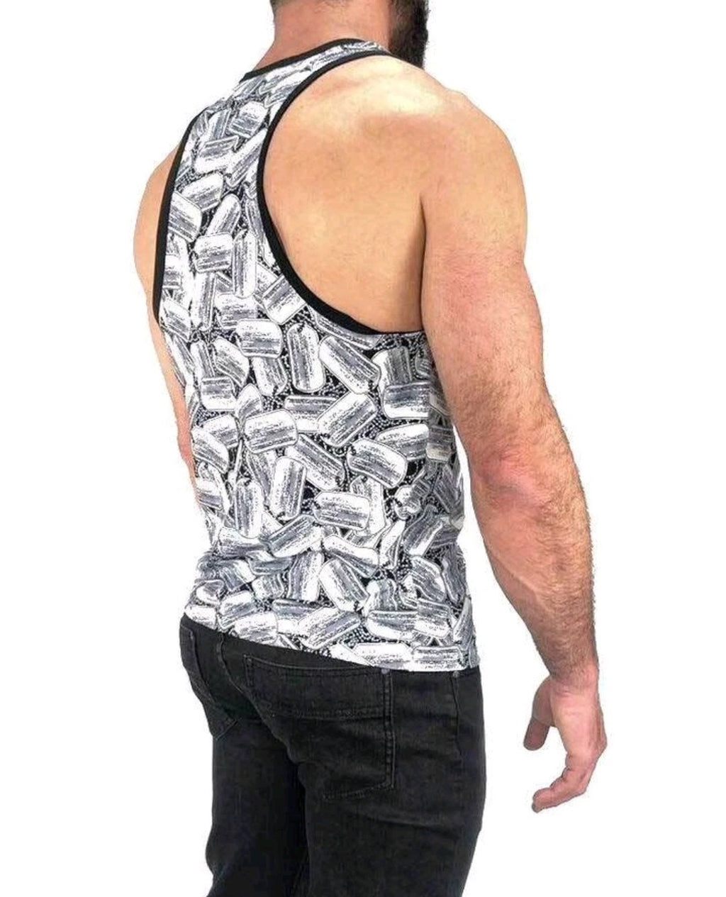 Nasty Pig Dog Tag Tank Top NWT Black/White Sz XXL  Gay Intrest 2XL 1