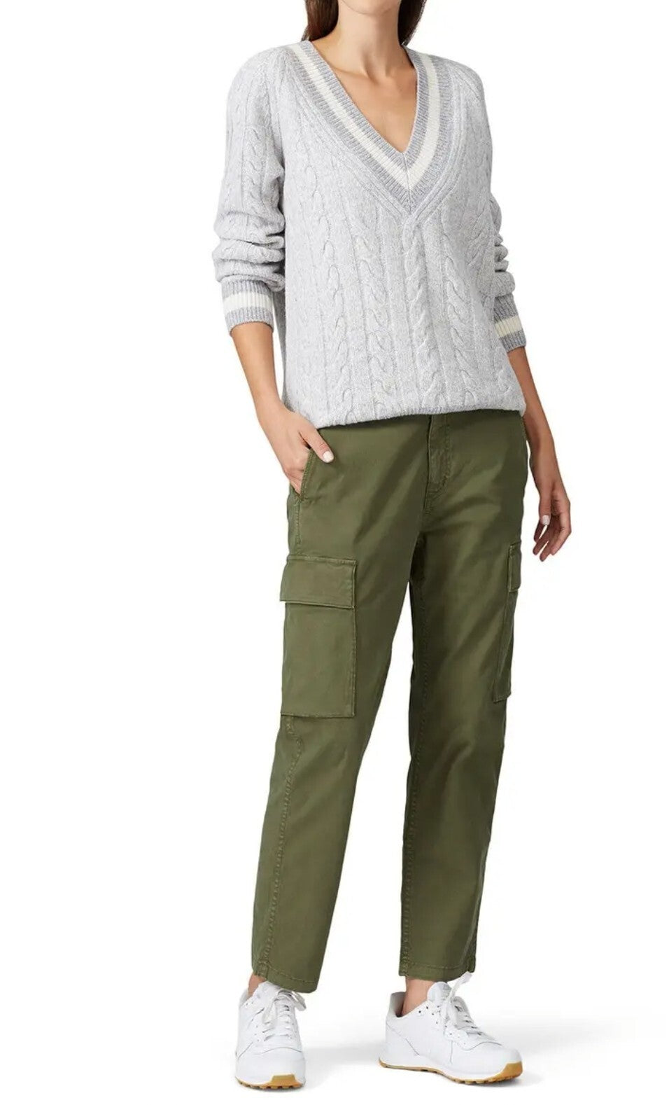 Citizens of Humanity Surplus Green Barrel Leg Gaia Pants Sz 27 Army Green Cargo0