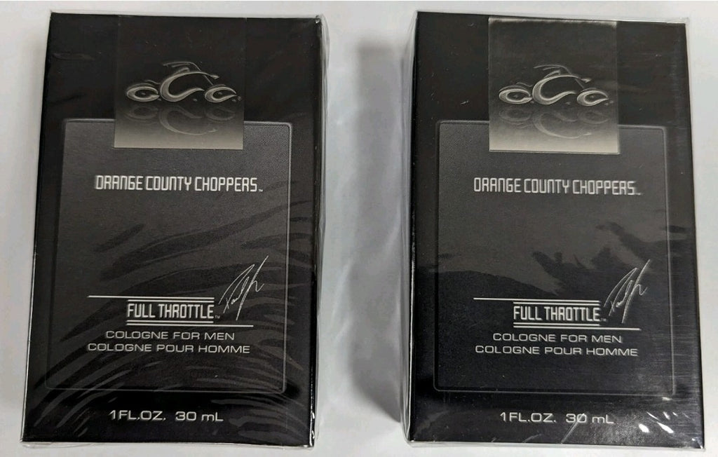 LOT OF 2 - ORANGE COUNTY CHOPPERS FULL THROTTLE COLOGNE FOR MEN 1 Fl. OZ.0