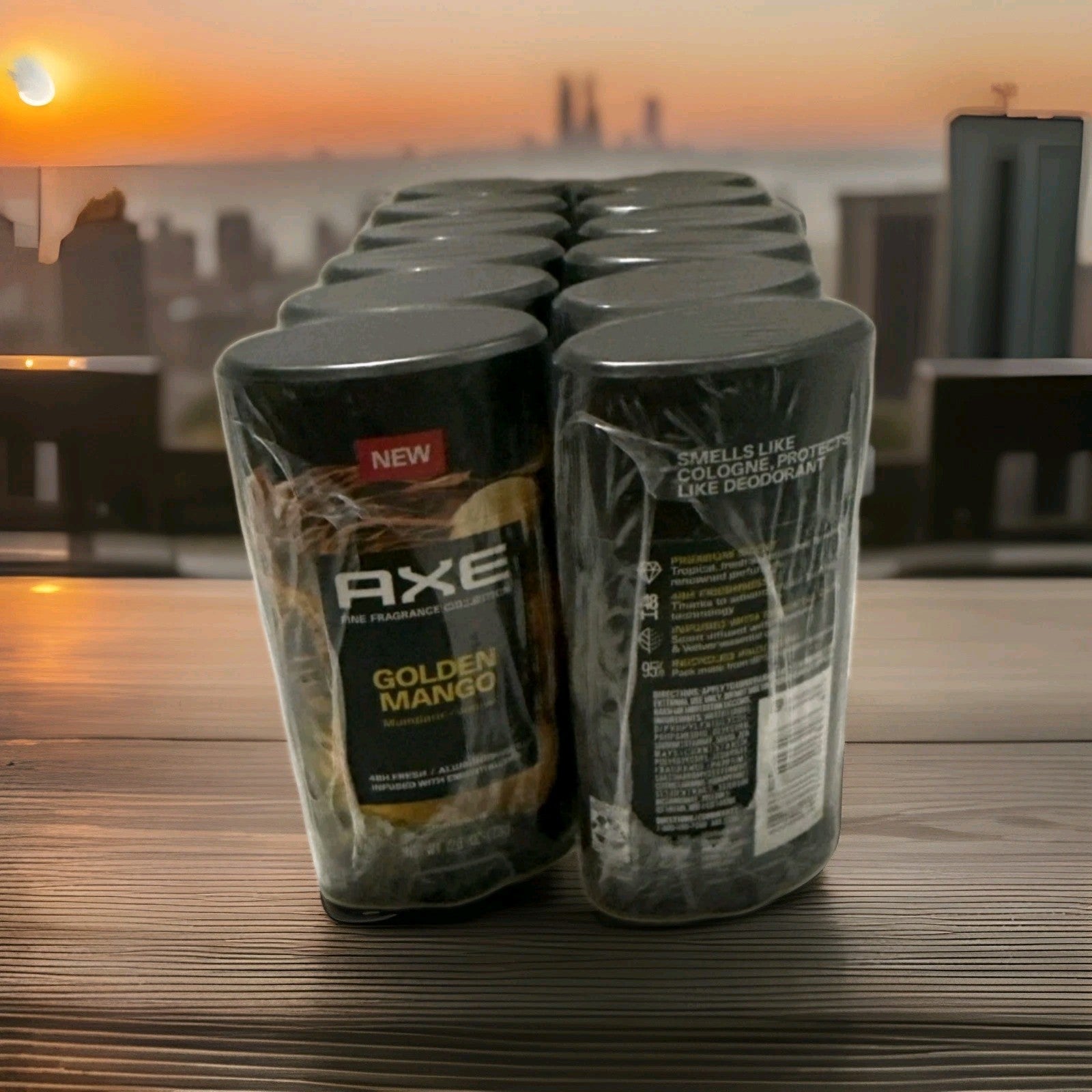 12 AXE Fine Fragrance Collection GOLDEN MANGO Mandarin Vetiver 48H Deodorant New0
