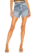 AGOLDE Riley High Rise Denim Cut Off Shorts  Outsider Size 27 NWOT Distressed 0