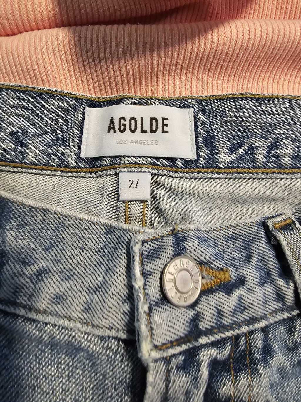 NWT Agolde Full Outfit Lot Low Rise Boot Cut Jeans Sz 27 & Ridley Top Sz Sm 3