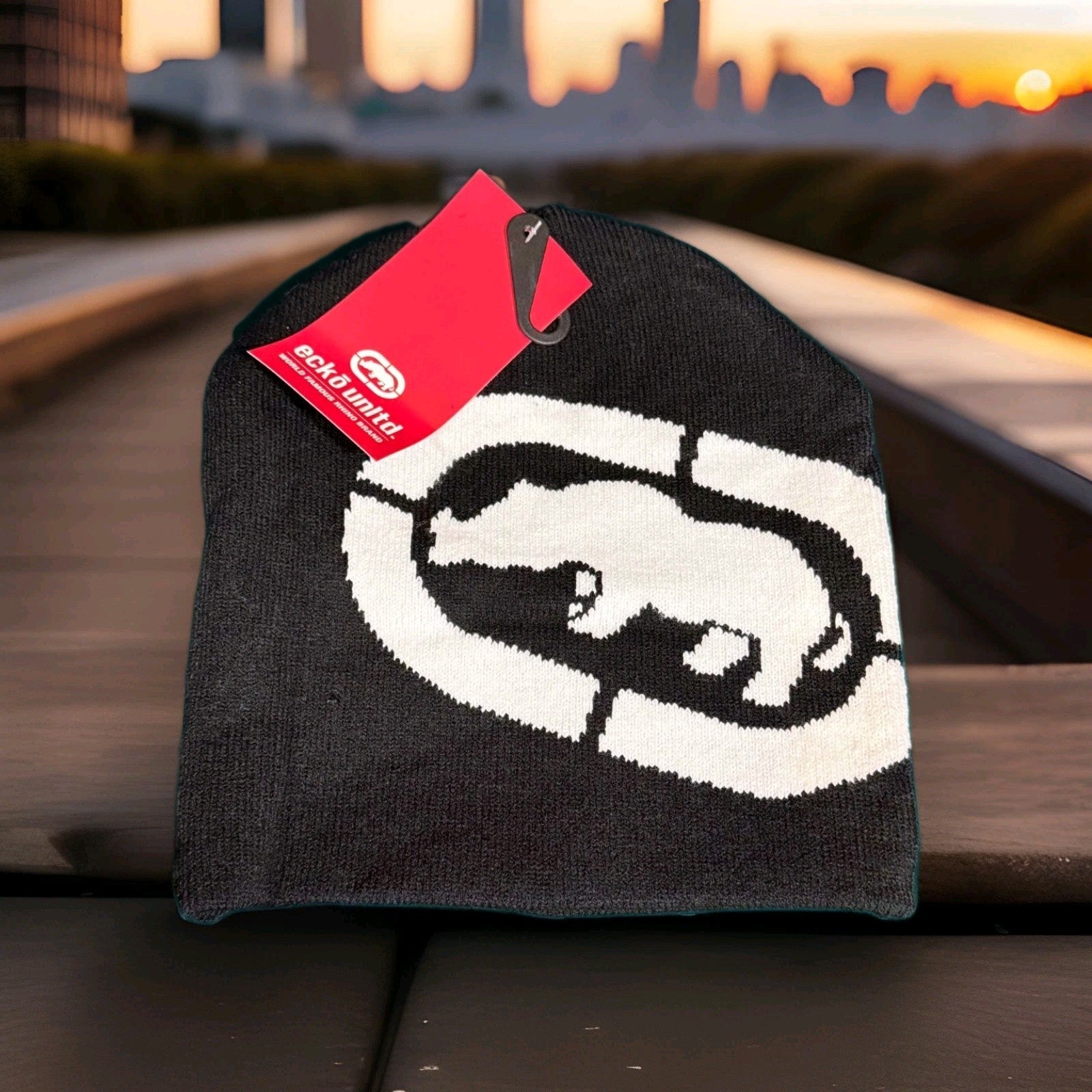 Vintage Ecko Unltd Beanie Rhino Echo Unlimited OG 90’s 2000’s NOS Rare0