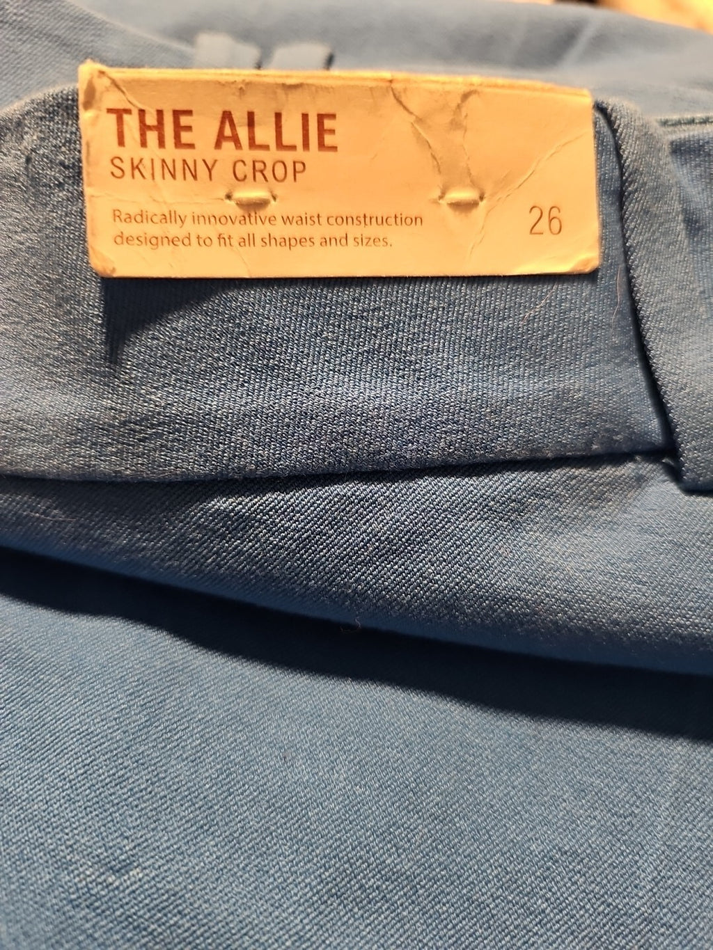 Lane Bryant Pants Womens 26 Blue The Allie Skinny Cropped Elastic Waist Comfort1