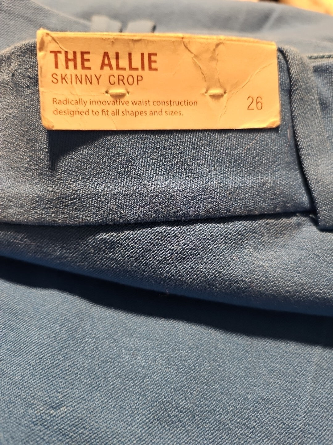 Lane Bryant Pants Womens 26 Blue The Allie Skinny Cropped Elastic Waist Comfort1
