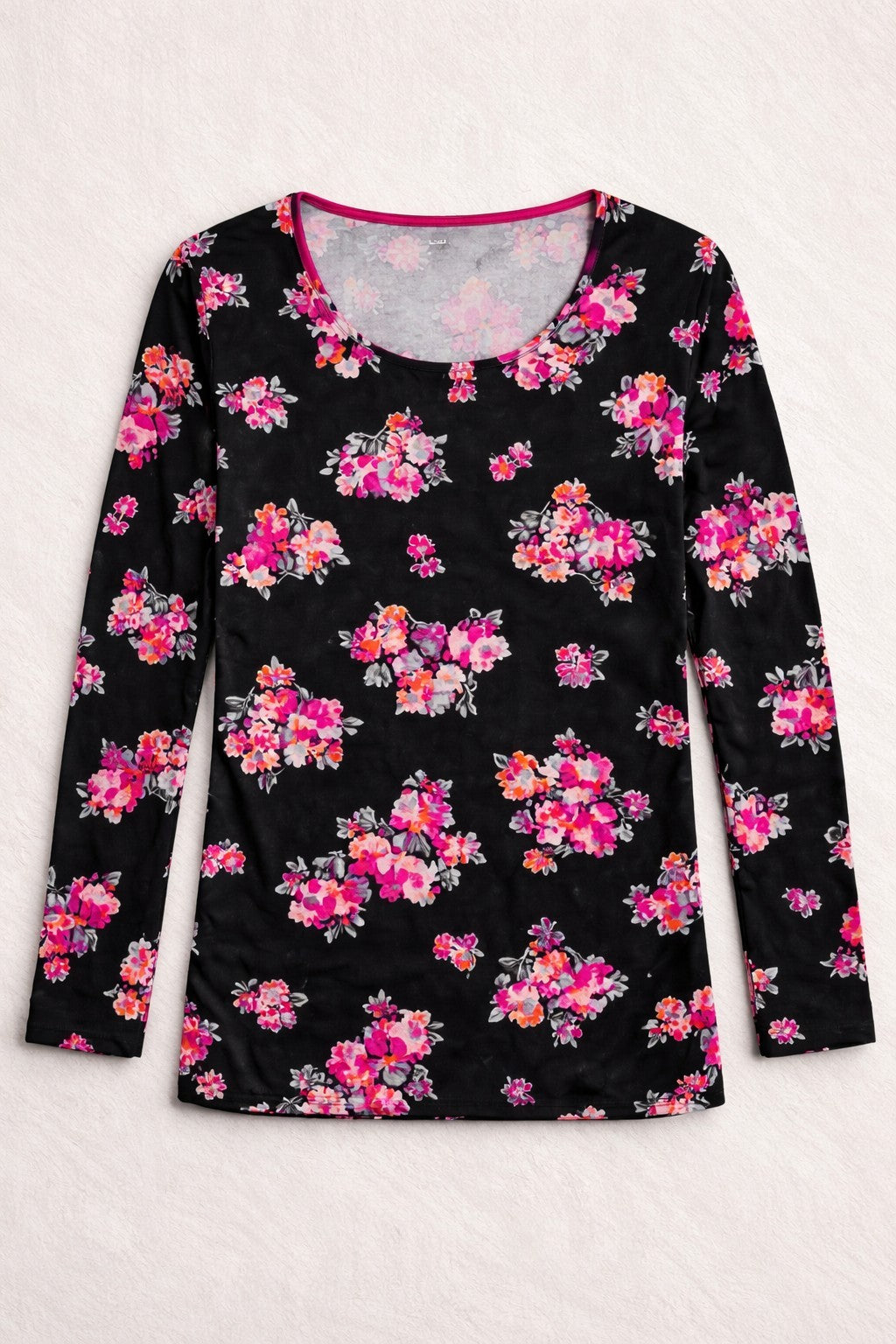Vera Bradley Womens Top XS Floral Rare Breast Cancer Awareness Long Sleeve NWT2