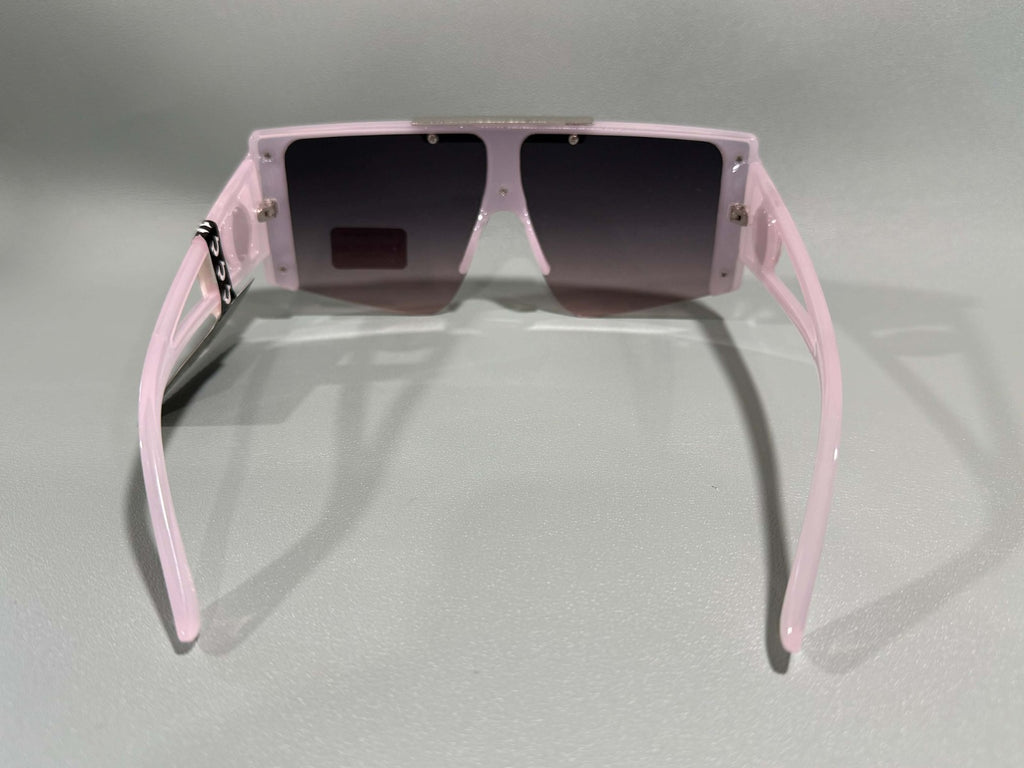 New Original TRUE RELIGION Square Sunglasses Mirrored Pink Silver TR56852XK1