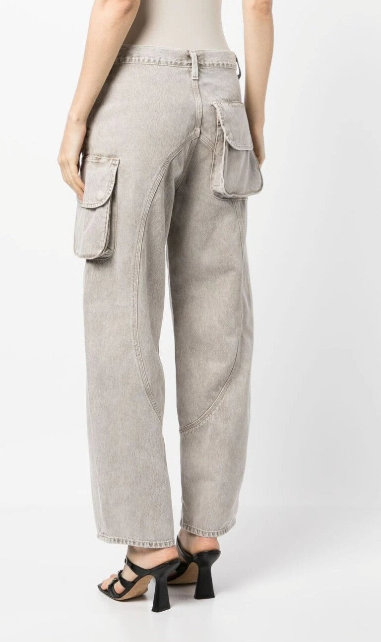 Agolde Cass Baggy Cargo Jeans In Farfetch Size 28 New W Defect -see Pic Sz 61