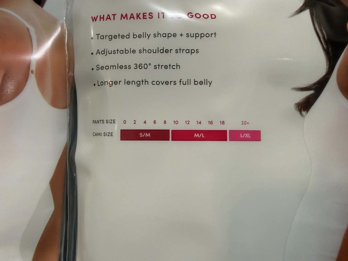 2 Isabel Maternity by Ingrid & Isabel Belly Support Seamless Camisole Med Lg Lot4